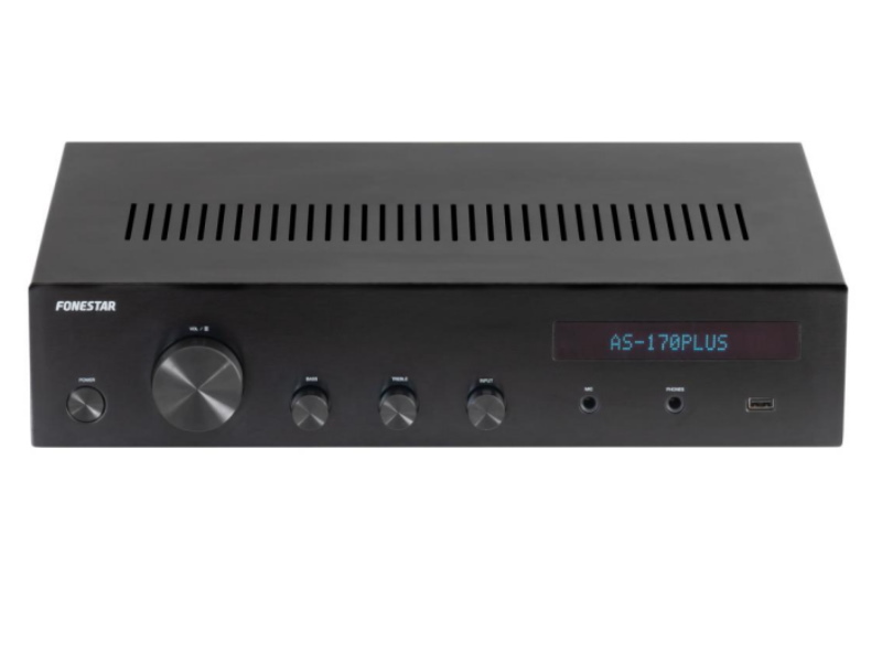 Fonestar AS-170plus -- Amplificador Hifi 80w x 2 USB- Bluetooth. FM